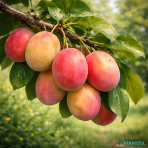 Haralise ploomipuu hübriid 'Skoroplodnaja'