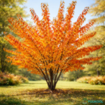 Jaapani kirsipuu hübriid 'Accolade' sügisel