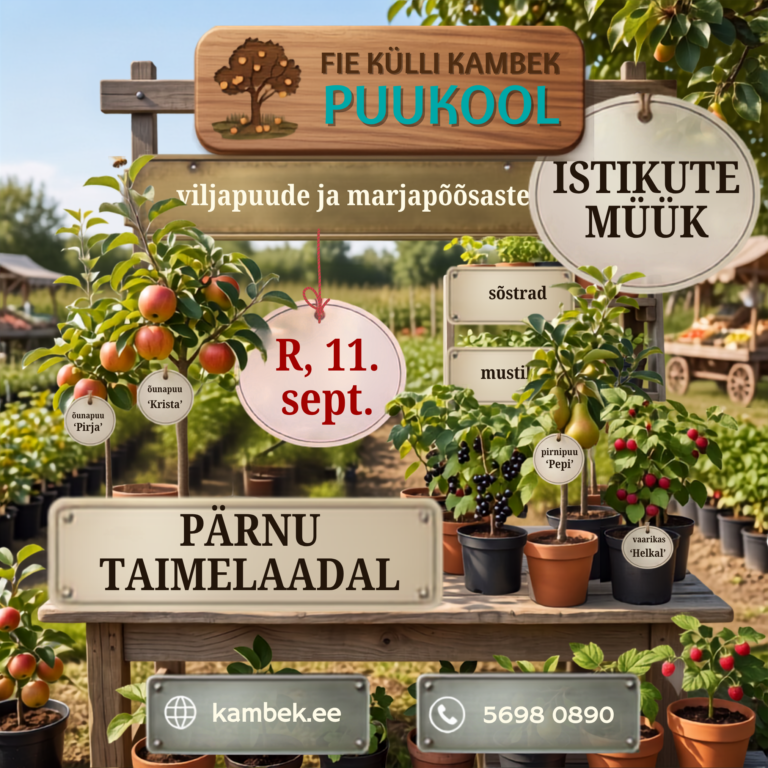 Pärnu taimelaat 11. september 2026